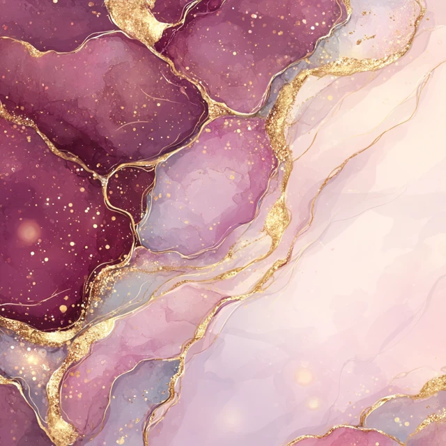 Luxury Gold Burgundy Background Hand Drawn Style