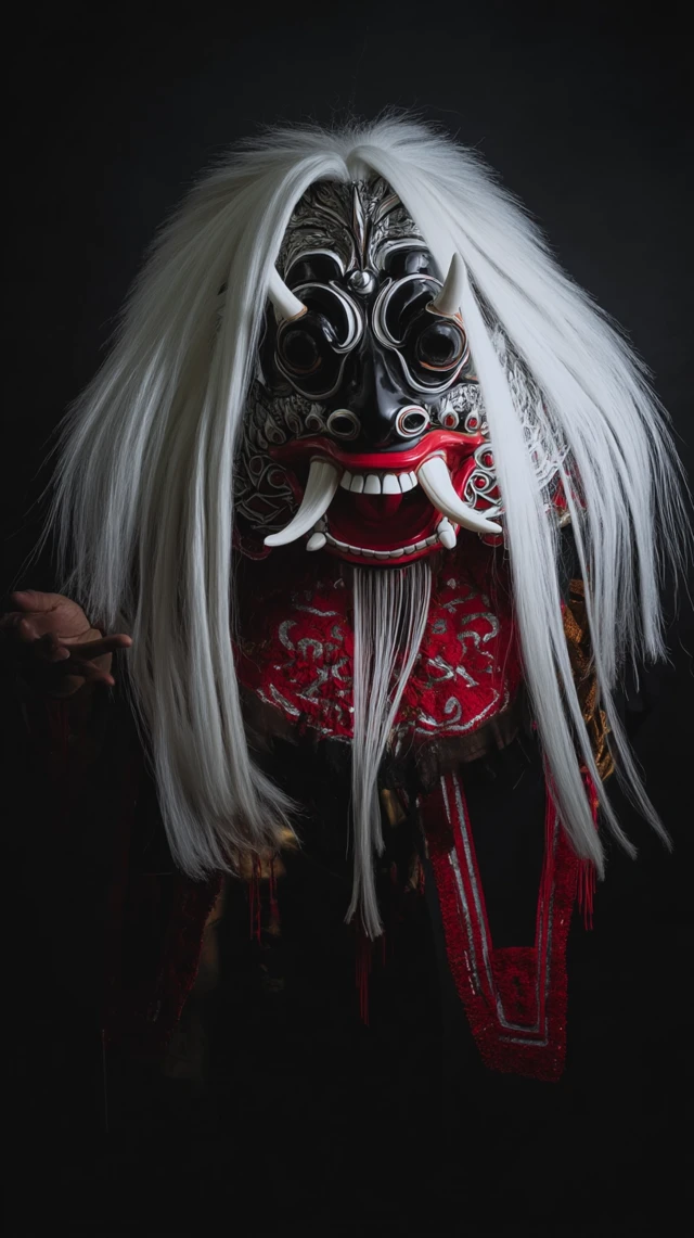 Balinese Barong Mask Darth Vader Fusion 8K Art