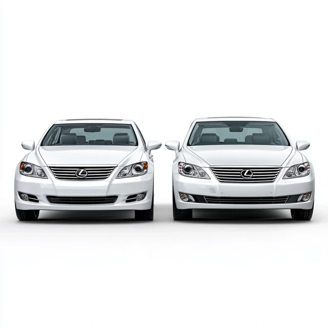 Two Family Cars White Background