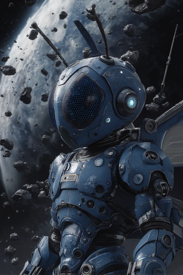 Bee Robot Space Creature 3D Render