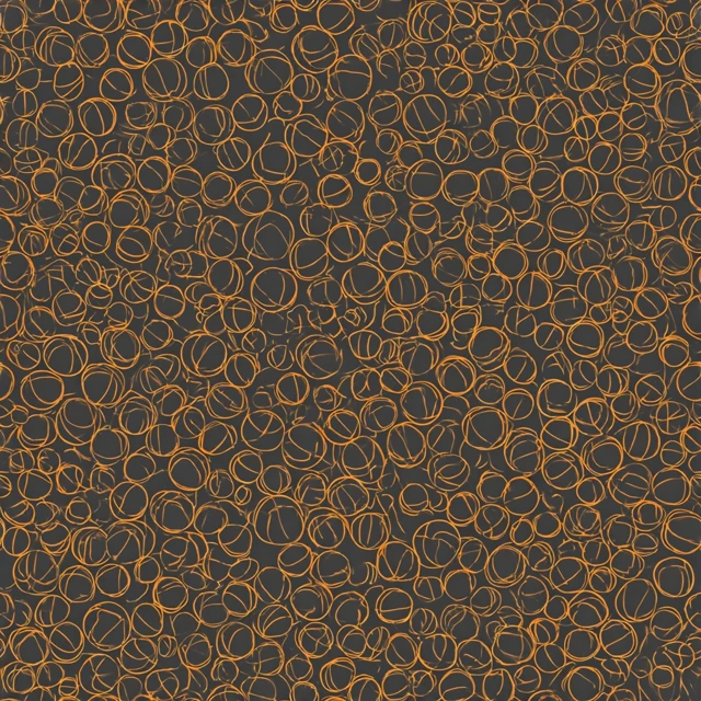 Basketball Outline Pattern Illustration Art