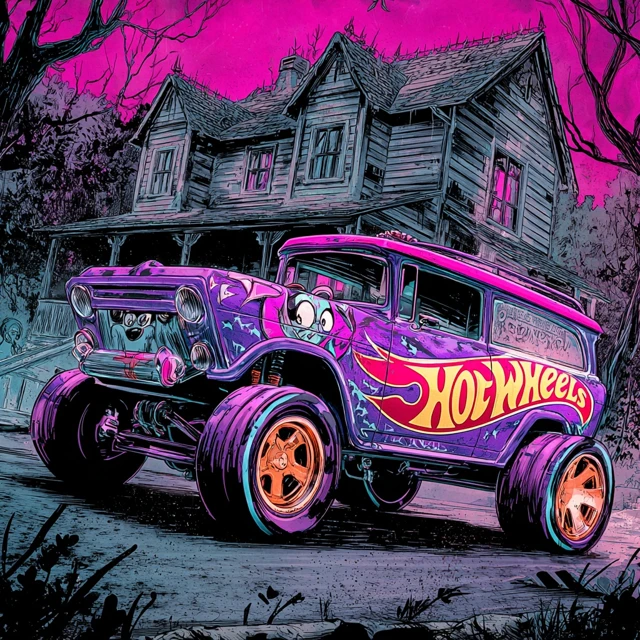 Courage the Cowardly Dog Hot Wheels Illustration