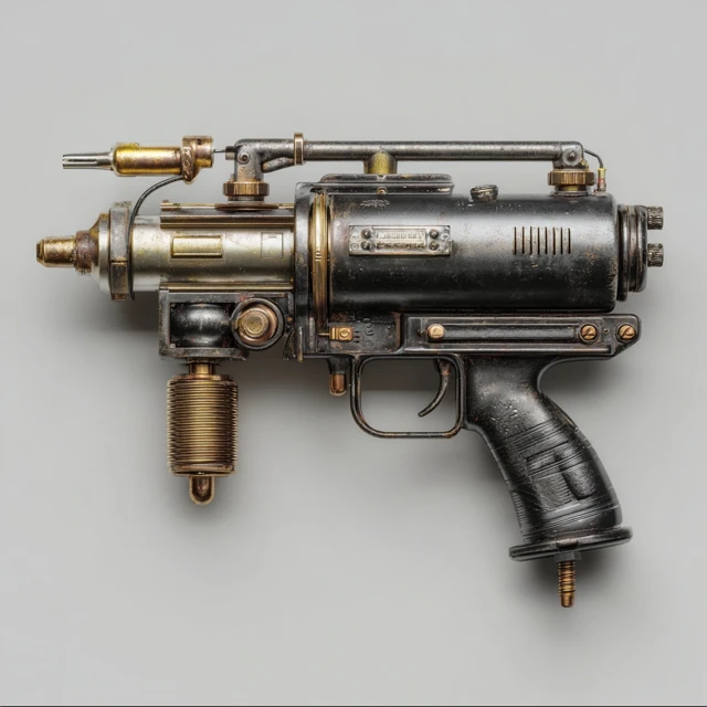 Fictional Industrial Submachine Gun Barrel Design