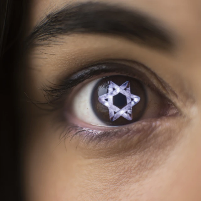 Eye with a Star Symbol Intricate Details