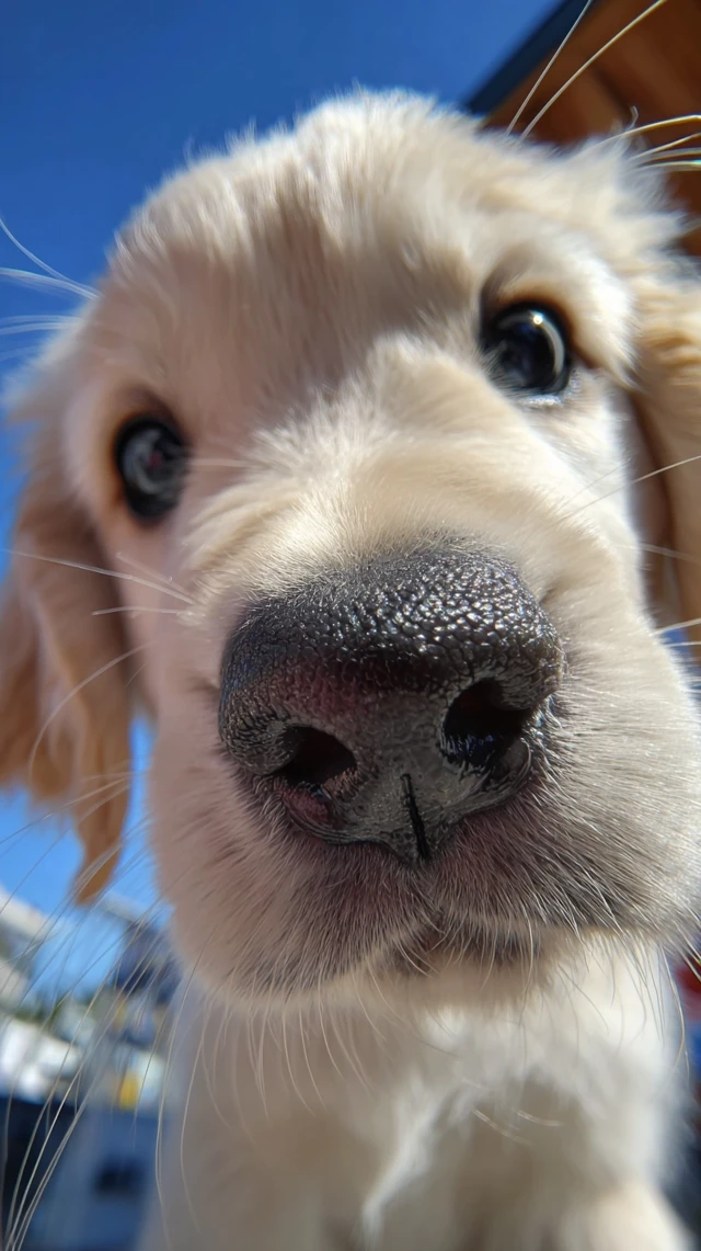 Golden Retriever Puppy Close Up