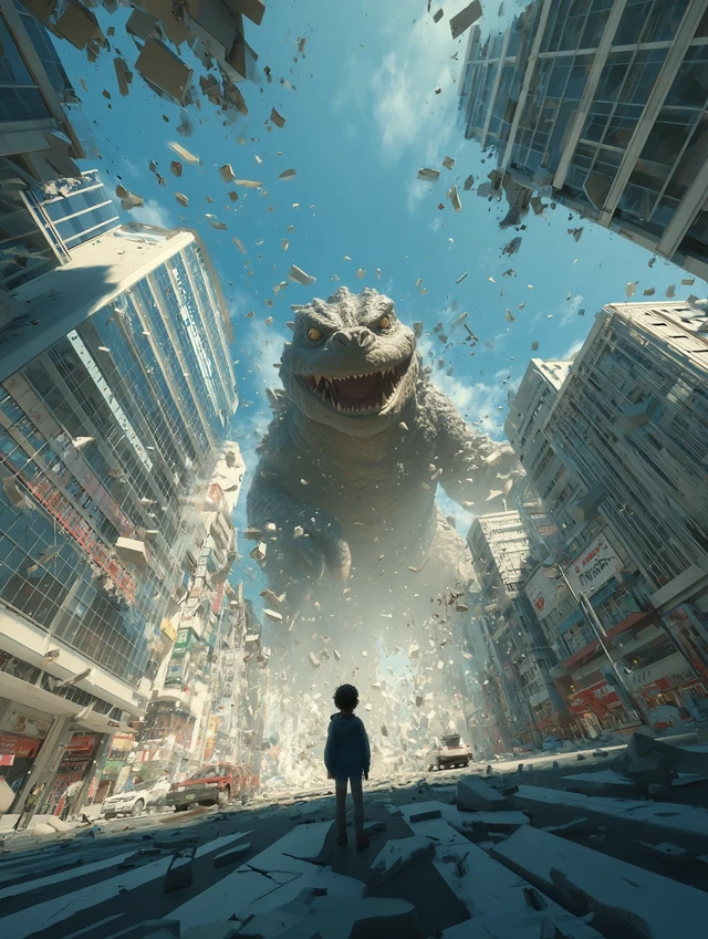 Kind Kaiju Rises Anime Scene