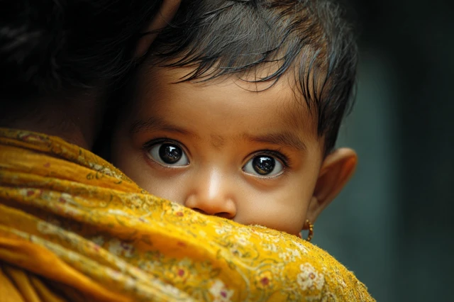 Indian Baby Portrait in Kolkata