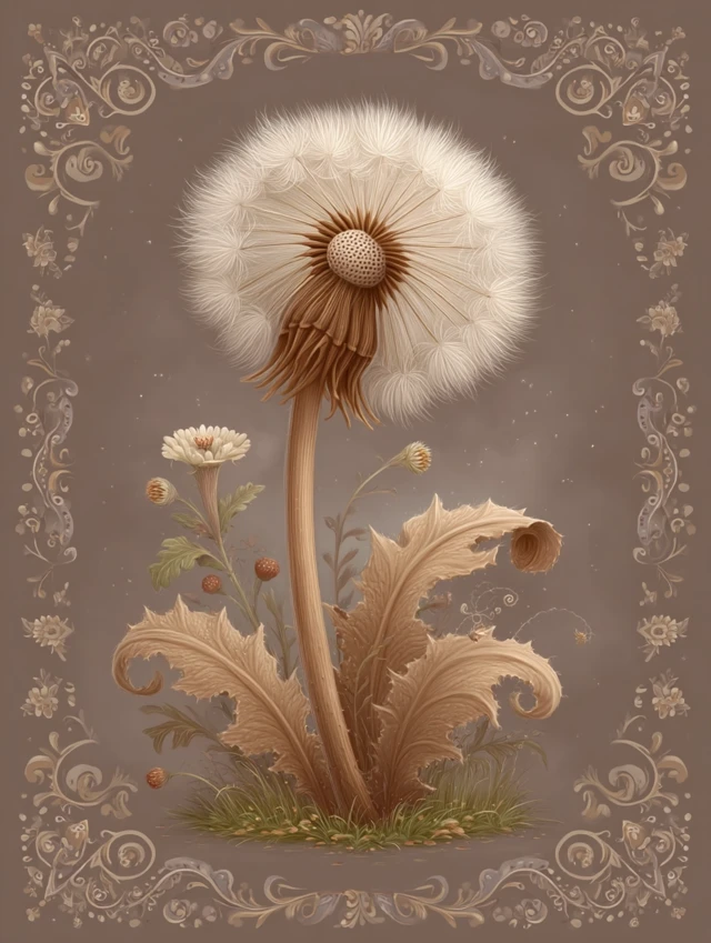Dandelion Dreams Whimsical Birdhouse Art
