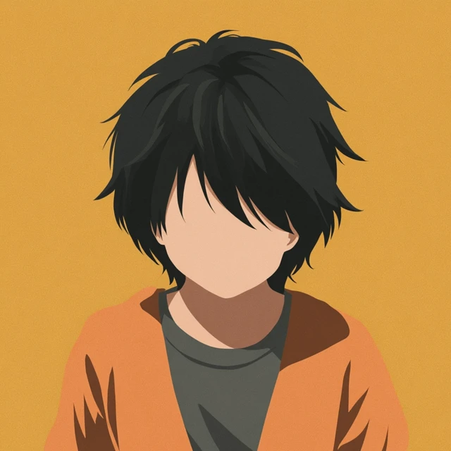 Anime Character Portrait with Flat Colors