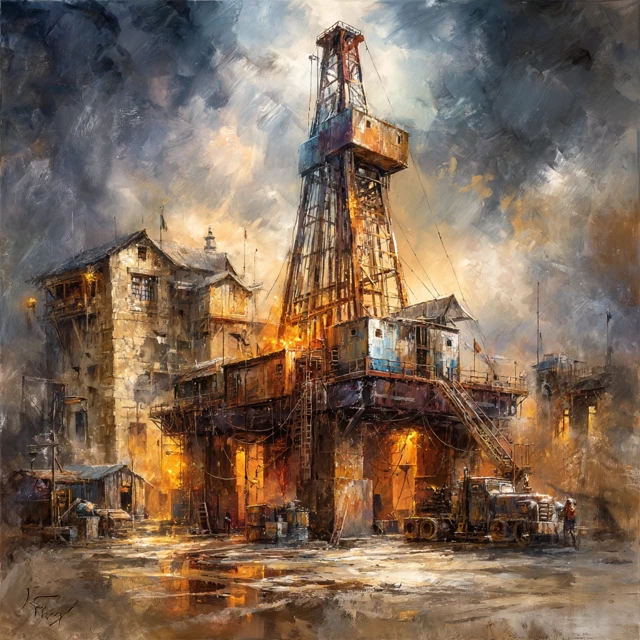 Oilfield Art Grit Beauty and Industry