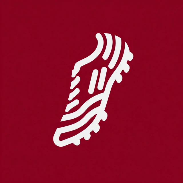 Minimalist Soccer Shoe Logo Design Copa Mundial
