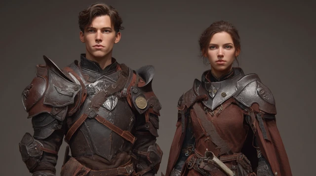 Sorcerers in Leather Armor Prepared for Battle