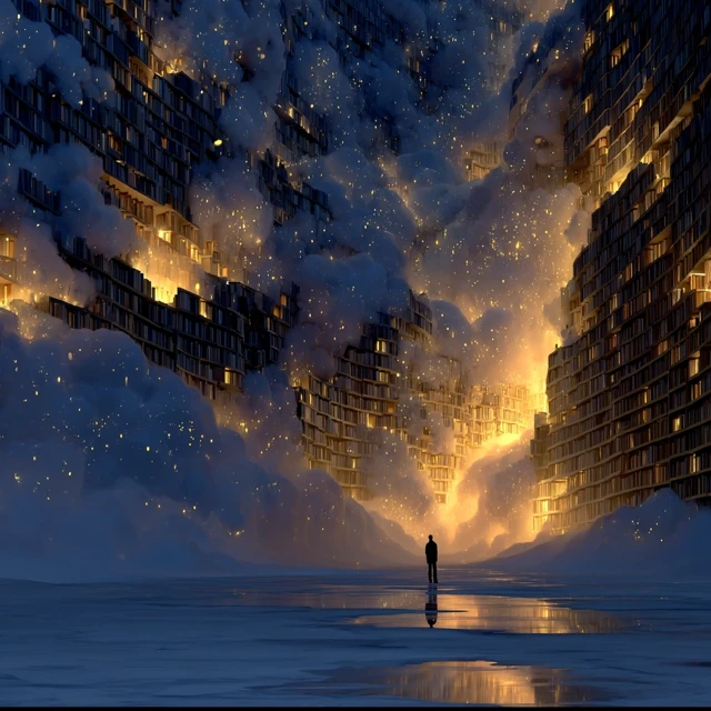 Celestial Library in the Stars Epic Scene