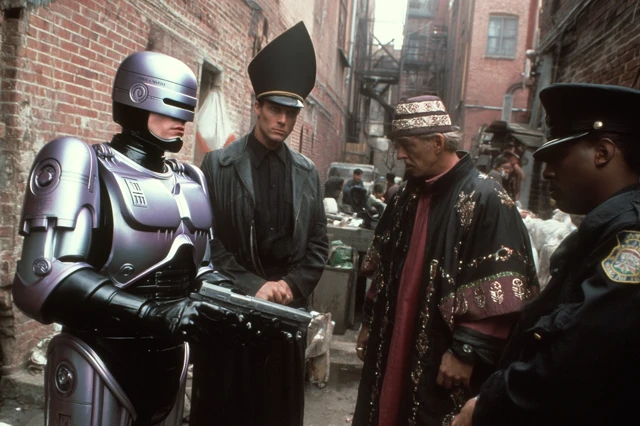 Robocop as Pope in Old Detroit