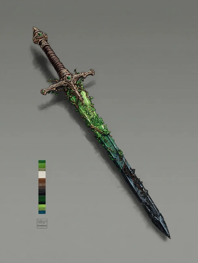 Two Tone Sword Concept Art Dungeons and Dragons