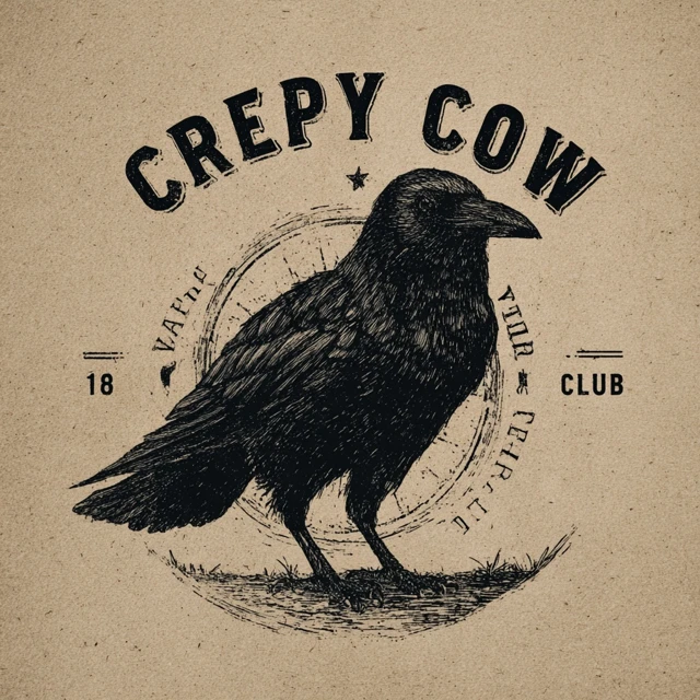 Creepy Crow Club Logo Design