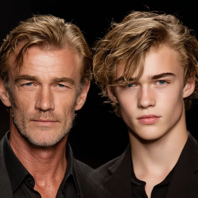 Father and Son Models Handsome Lookalikes