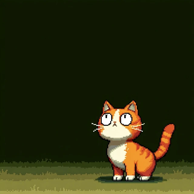 Pixel Cat Game Asset Animated GIF