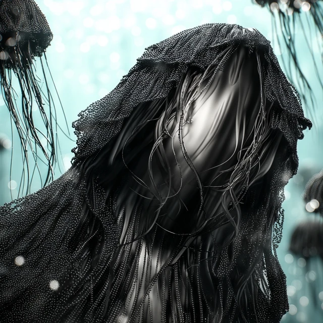 Hyper Realistic Jellyfish Queen Underwater Scene