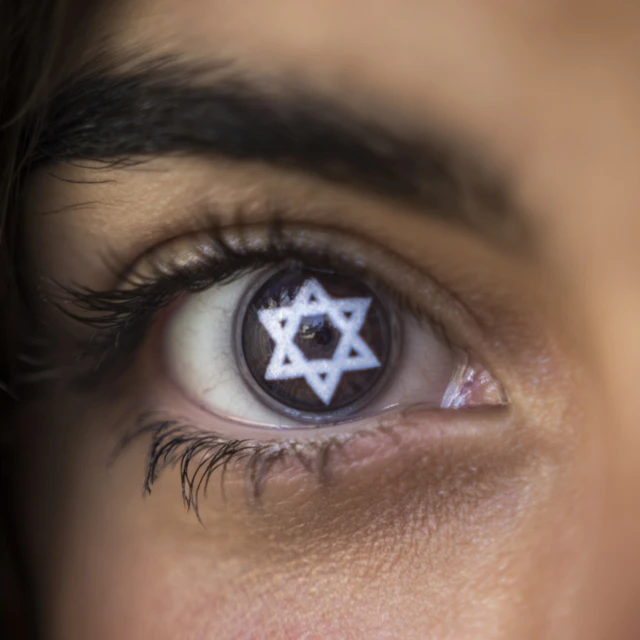 Eye with a Star Symbol Intricate Details