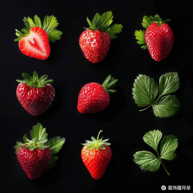 Delicious Strawberries Artistically Arranged