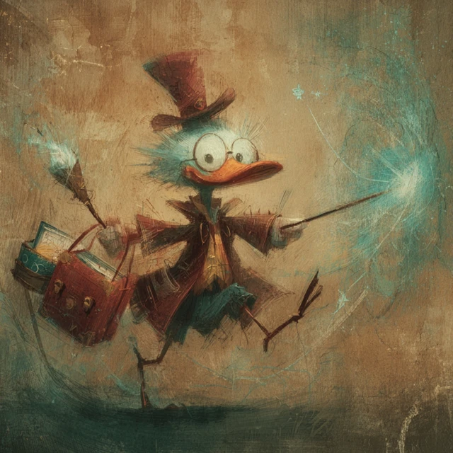 Honk Magic Duck Illustration
