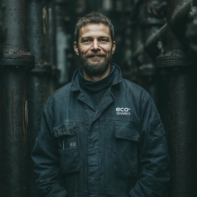 Heating Plant Worker Industrial Portrait