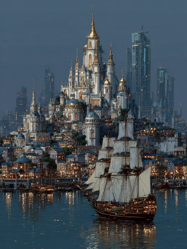 City of Lights A Futuristic Metropolis