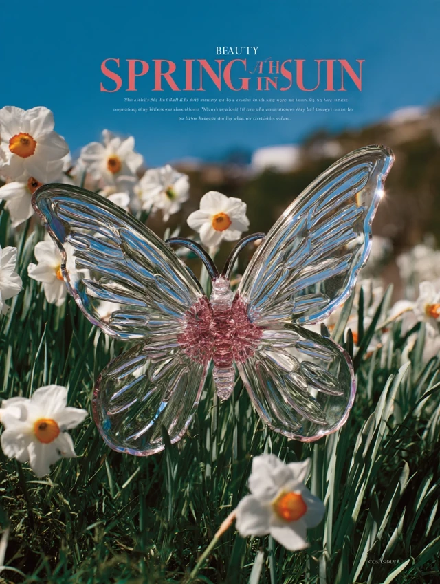 Spring Beauty Butterfly Magazine Cover