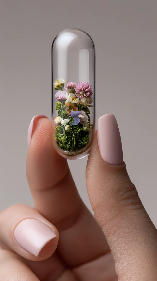 Flower Capsule: Delicate Beauty in Hand