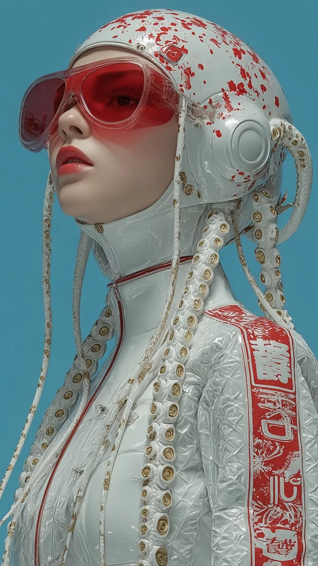 Futuristic Octopus Cosplay Cyberpunk Korean Lady