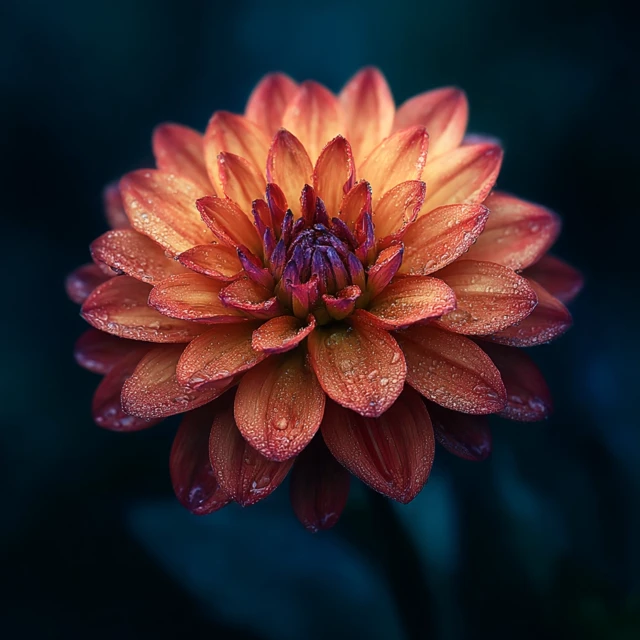 Striking Flower in Bloom Hyperrealistic Macro Shot