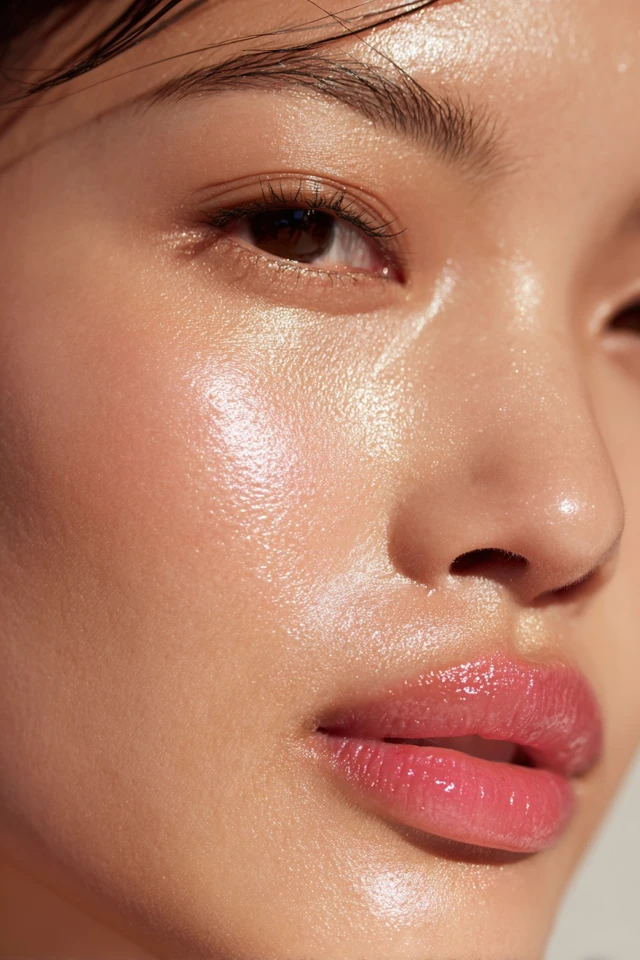 Asian Model Portrait Close Up Beauty Shot