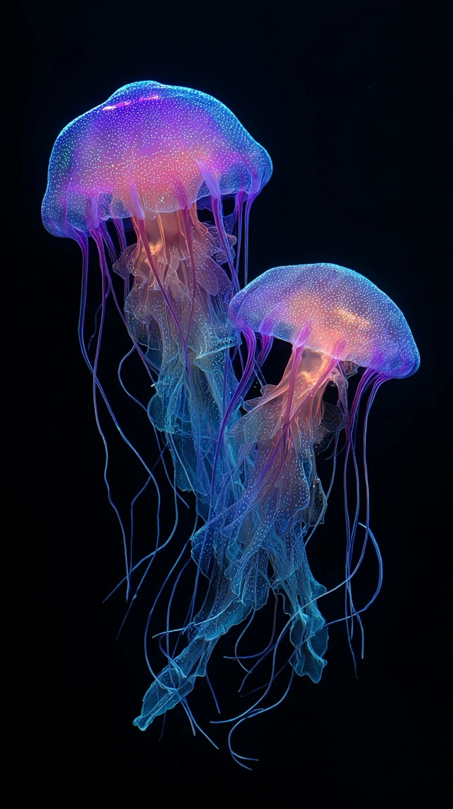 Glowing Jellyfish Digital Art