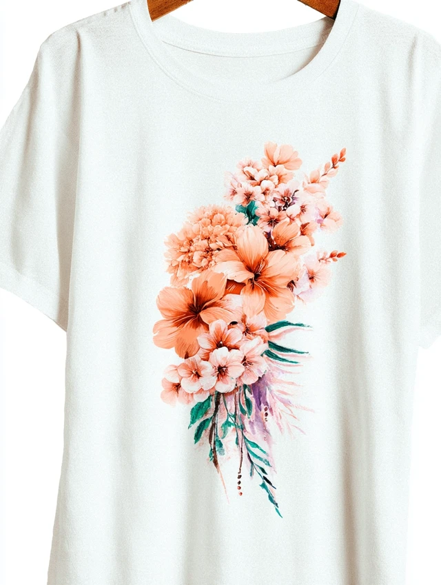 Floral Bouquet Watercolor TShirt Design