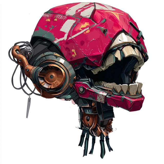 Robot Head Original Character Design