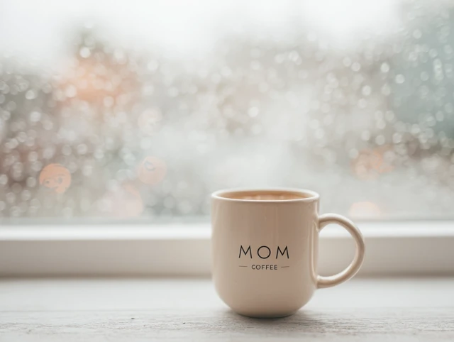 Cozy Coffee for Mom Rainy Day Image