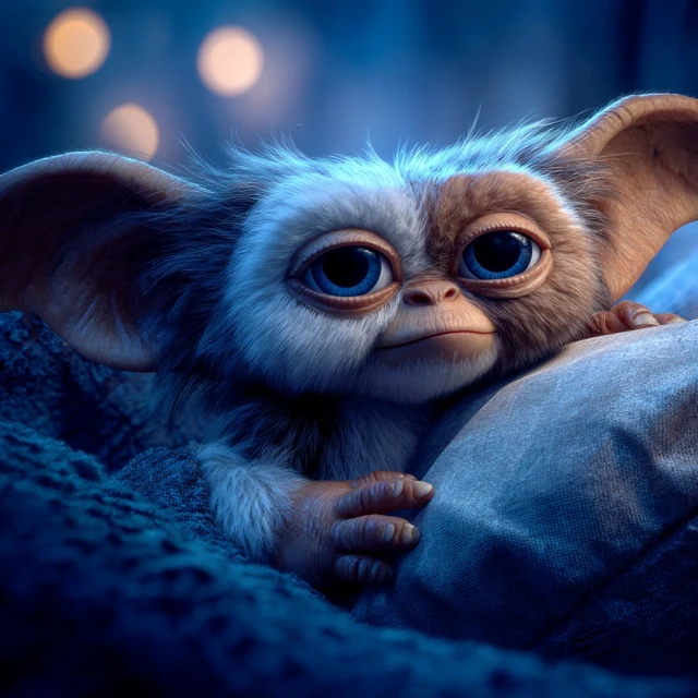 Gizmo Mogwai HD Photo Cinematic Blue Light