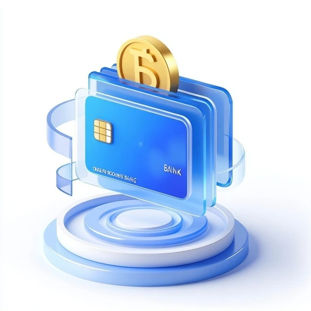 3D Illustration Financial and Banking Elements