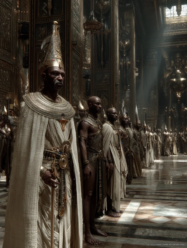 Ancient Egyptian Pharaoh Throne Hall Cinematic