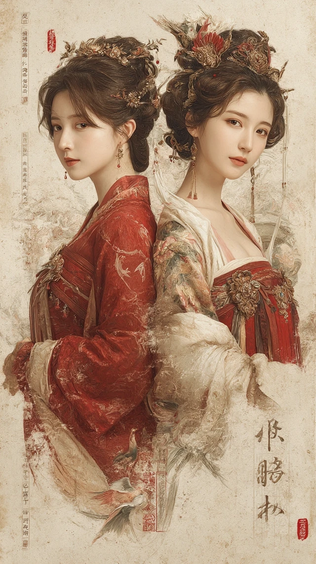 Da Qiao Xiao Qiao Three Kingdoms Portrait
