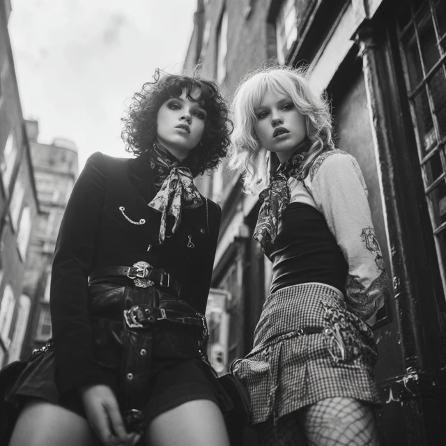 1970s English Street Punk Fashion Photo