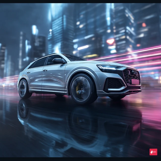 Audi Q8 Hyper Realistic Cyberpunk Car Commercial