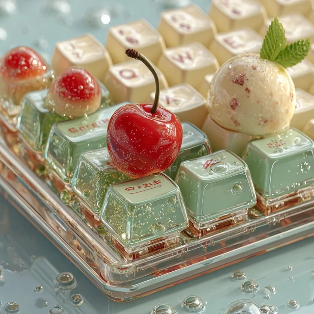Melon Soda Keyboard Design Whimsical and Refreshing