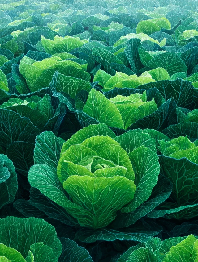 Lettuce Field Lush Green Vegetable Garden