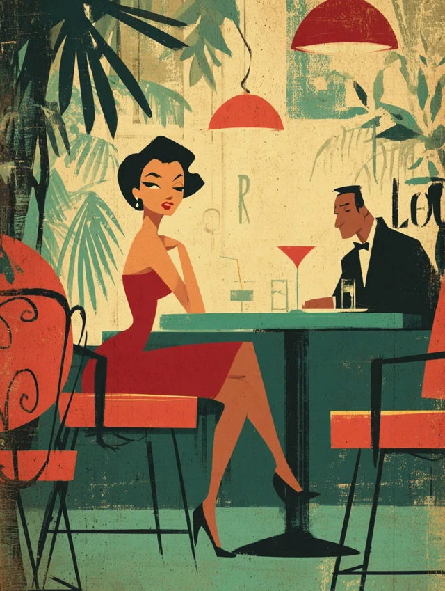 Vintage Movie Poster: Restaurant Rendezvous