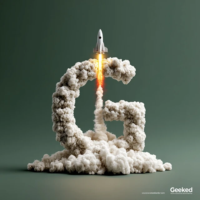 Geeked Logo Design Rocket G Startup Modern Brand