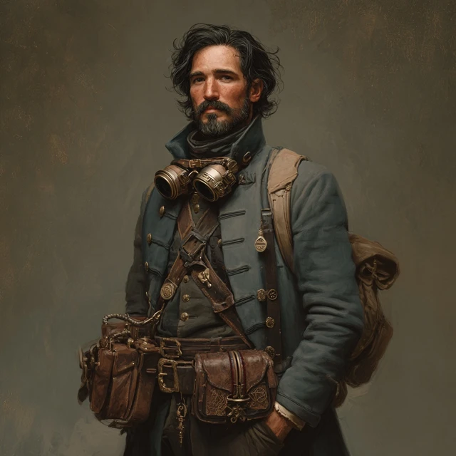 Steampunk DND Character Portrait
