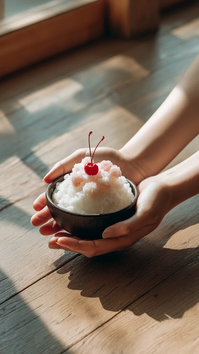 Patbingsu Korean Shaved Ice Dessert Photo