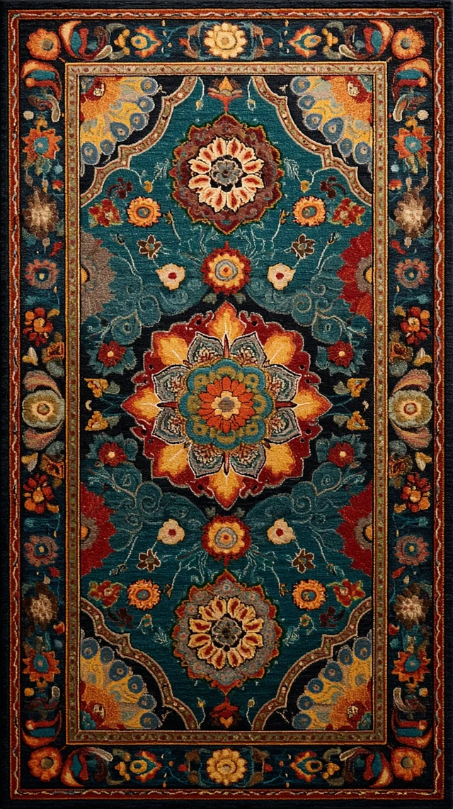 Colorful Persian Rug Pattern